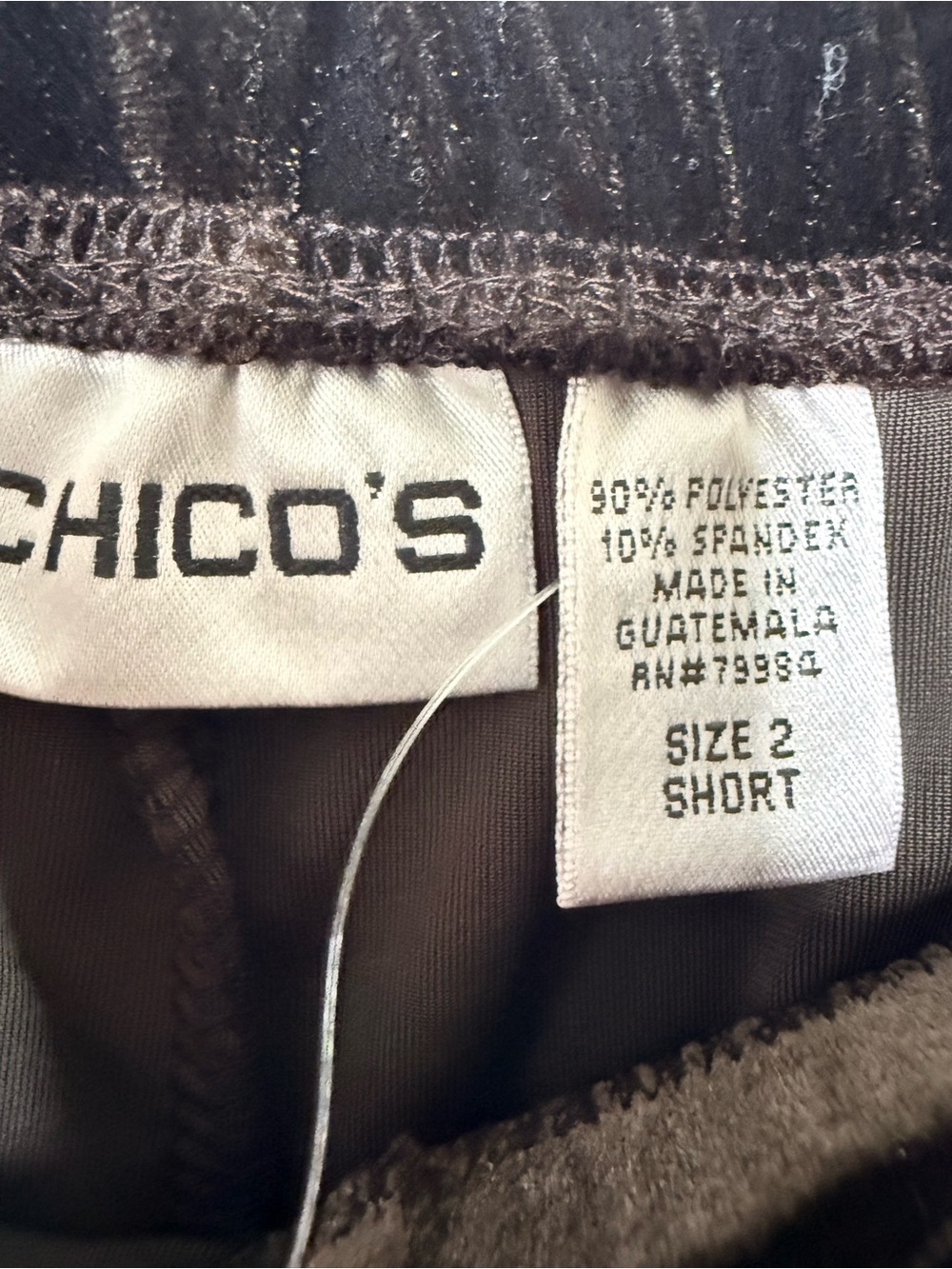 NEW CHICO’s Brown Velvet Pants LG | 30” Inseam - Picture 5 of 9